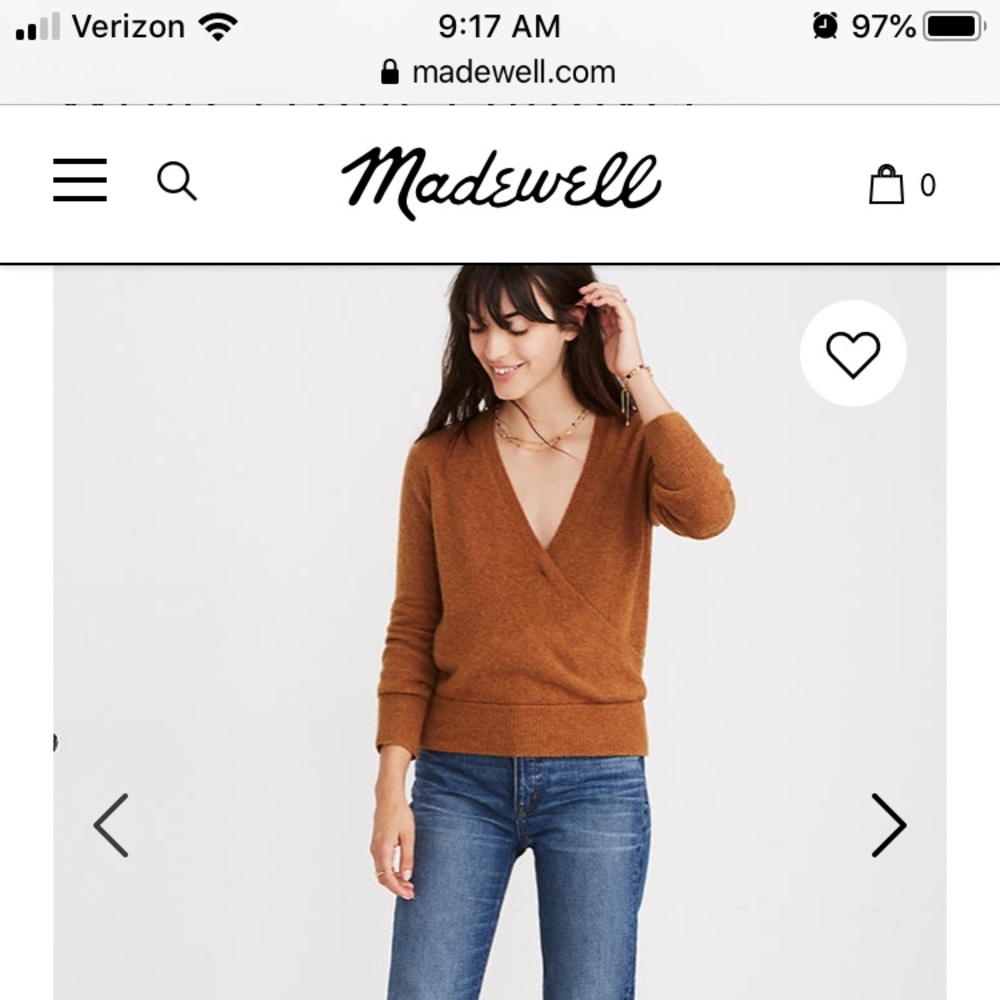 Madewell coziest yarn sweater